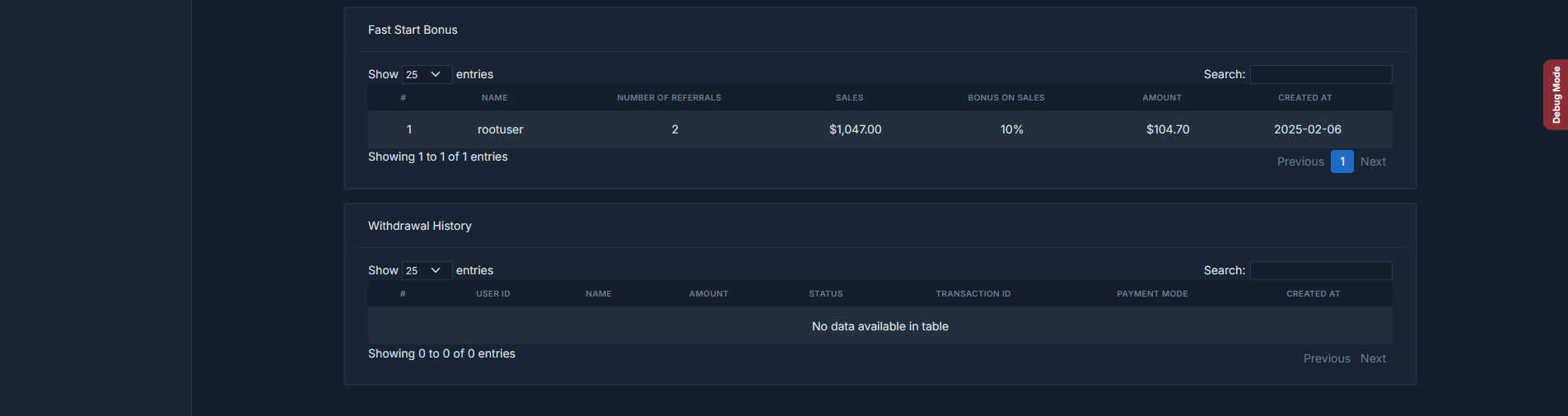 binary mlm user report