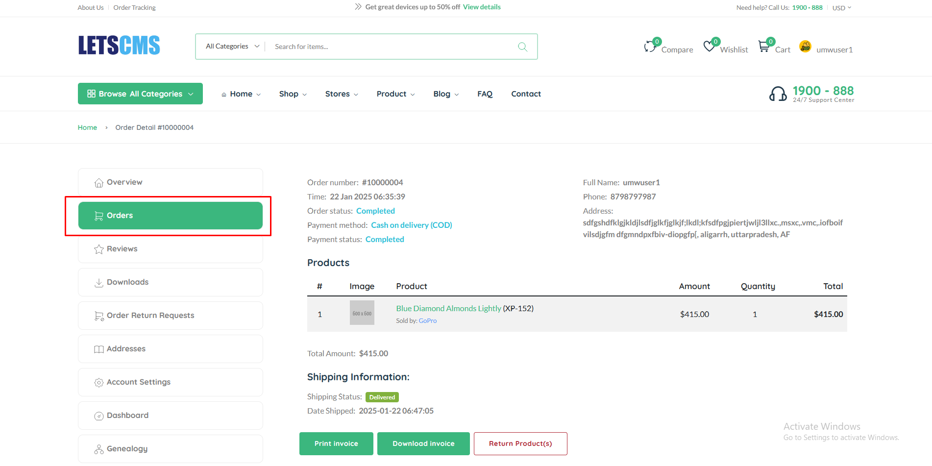 binary mlm My Orders