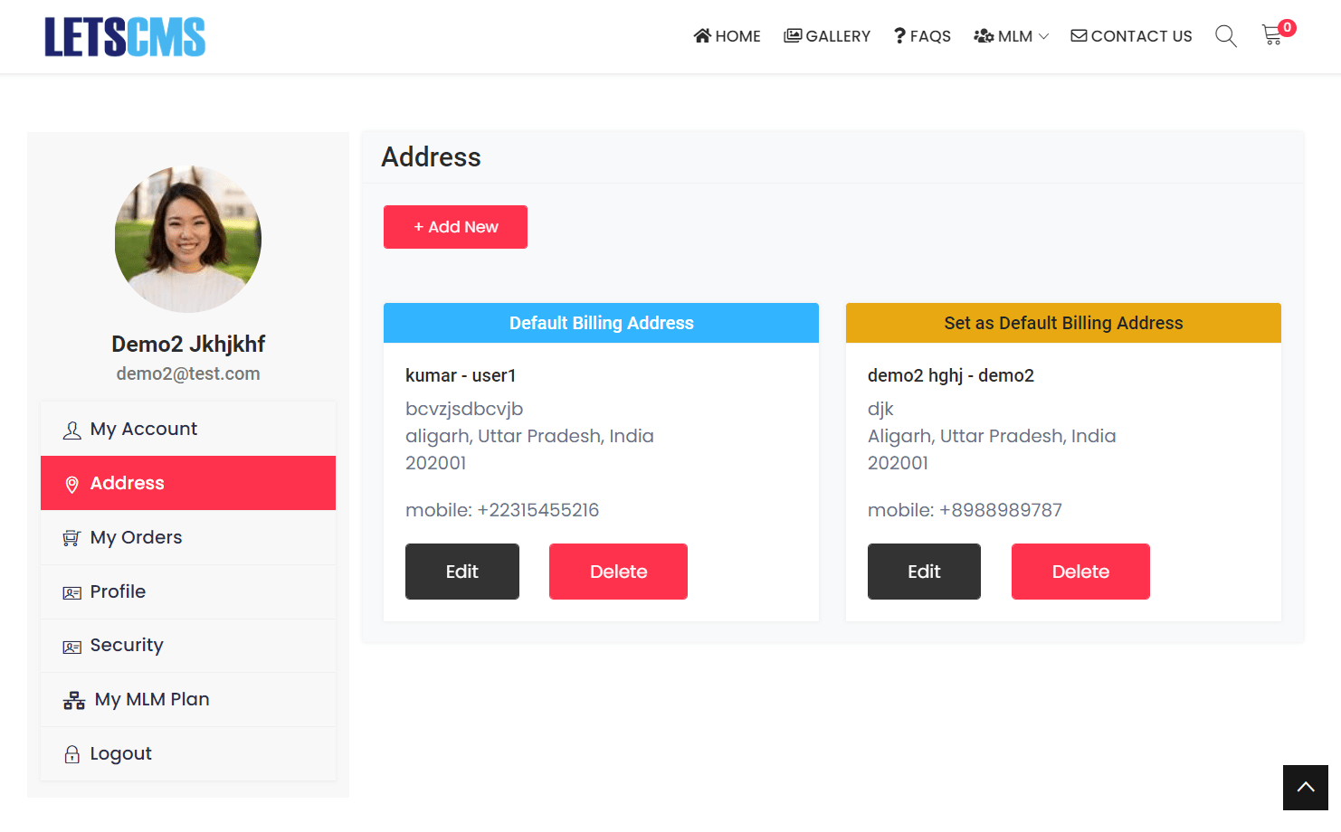 Unilevel mlm Address