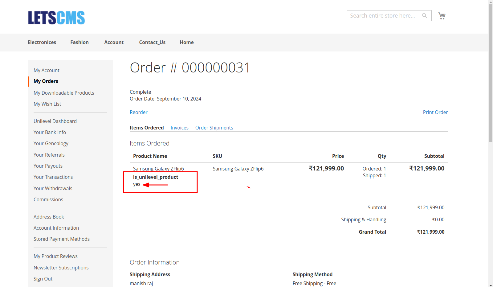 unilevel mlm Unilevel_Dashboard